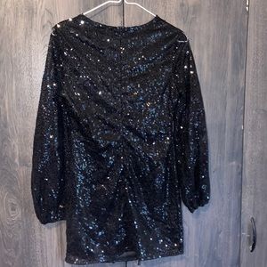 Black Sequence Mini Dress Size Small (never worn)